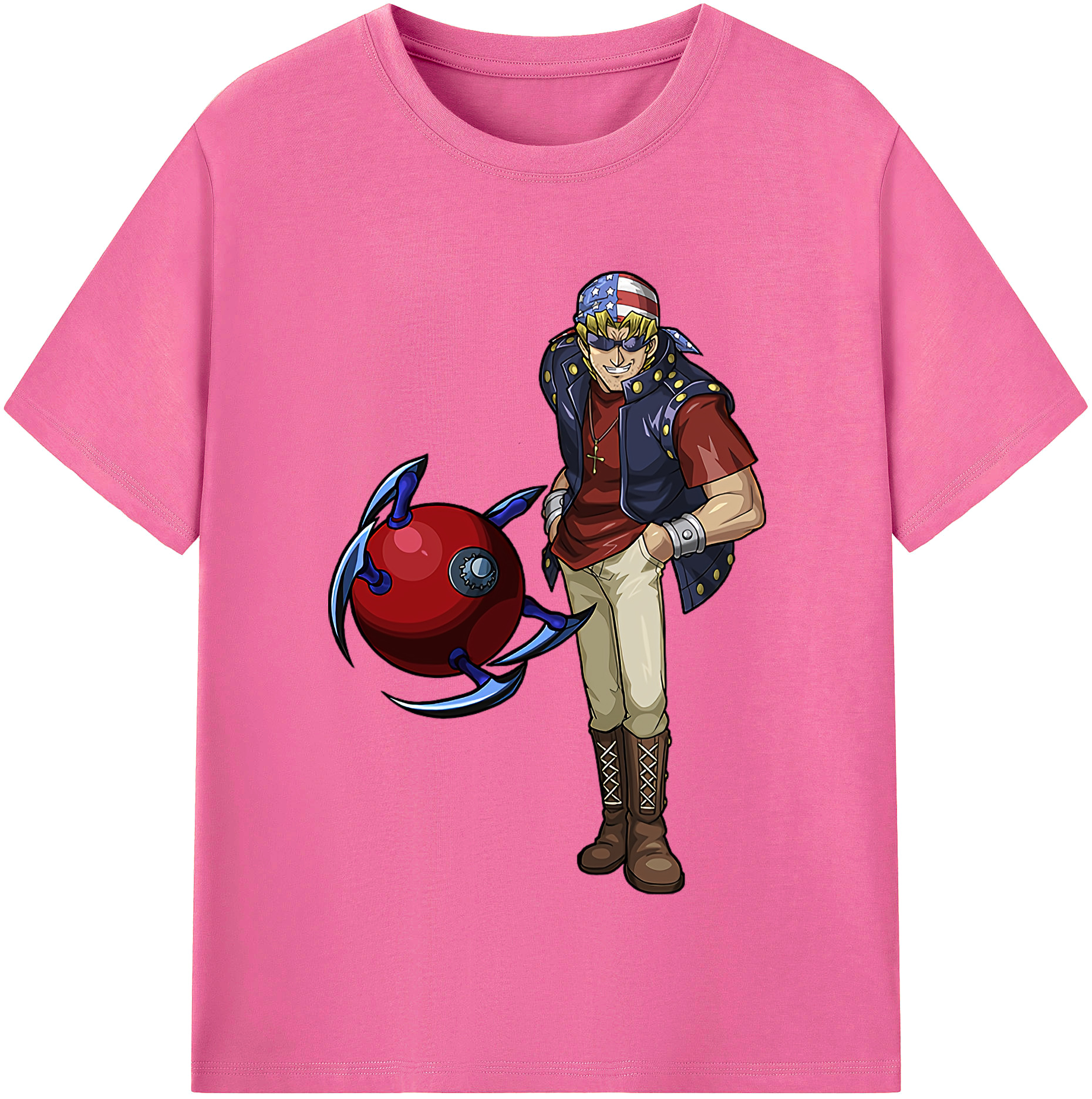 （画像用） 遊☆戯☆王 Yu-Gi-Oh! レディースカジュアルプリントTシャツ（綿100％）